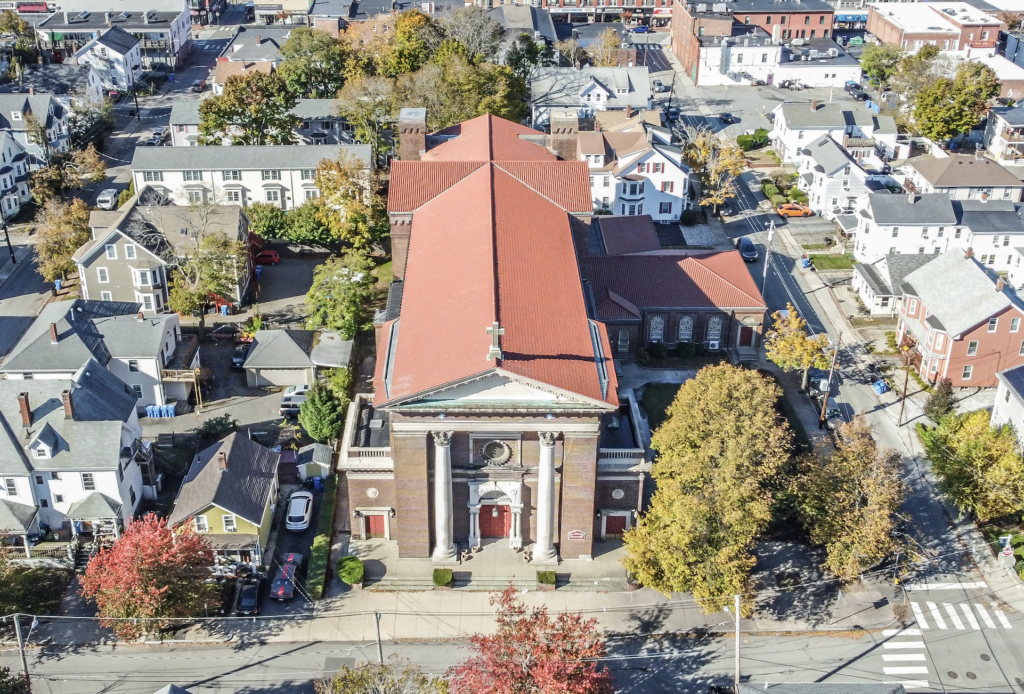 51 Hall Street, Waltham, MA 02453. Formerly Saint Charles Catholic Church. Listed and Sold by Gelineau & Associates R.E.